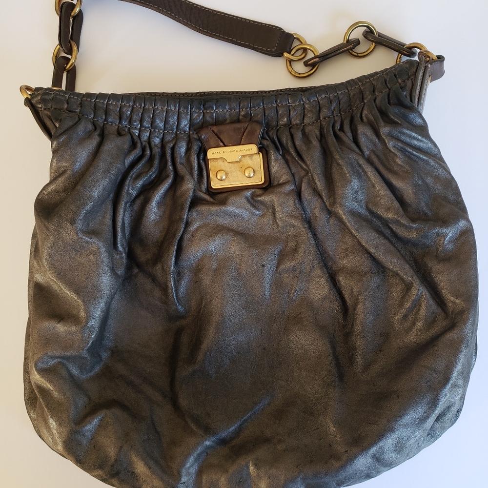 Marc by Marc Jacobs Gunmetal Leather handbag